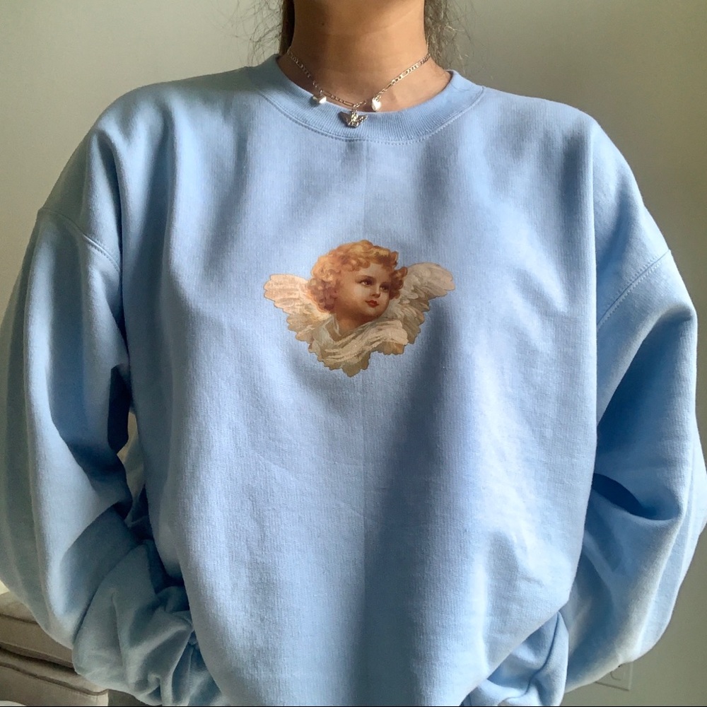 n e w ✨ rare angel baby blue crewneck 👼🏻 - Picture 6 of 10